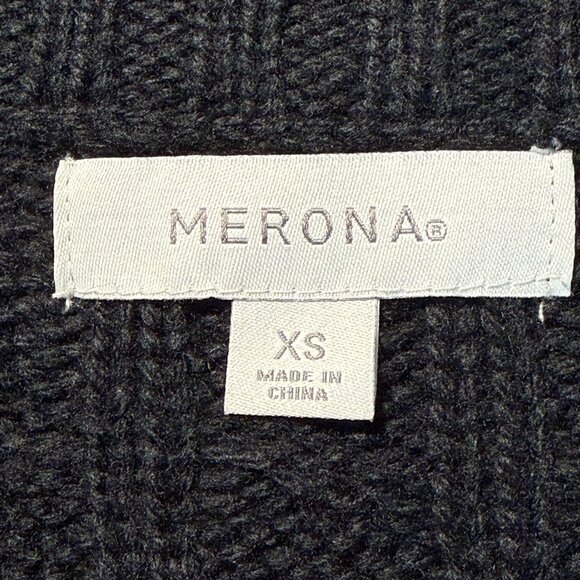 Merona Button-up Cardigan Sweater - Size XS - Cable Knit - Picture 6 of 11